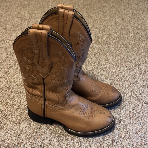 Girls tan cowgirl boots - Picture 3 of 3